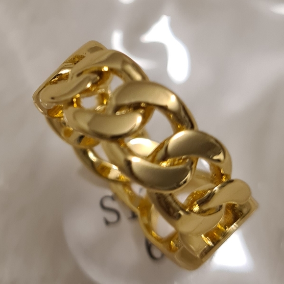 Fashion gold ring 6cm - Picture 2 of 7